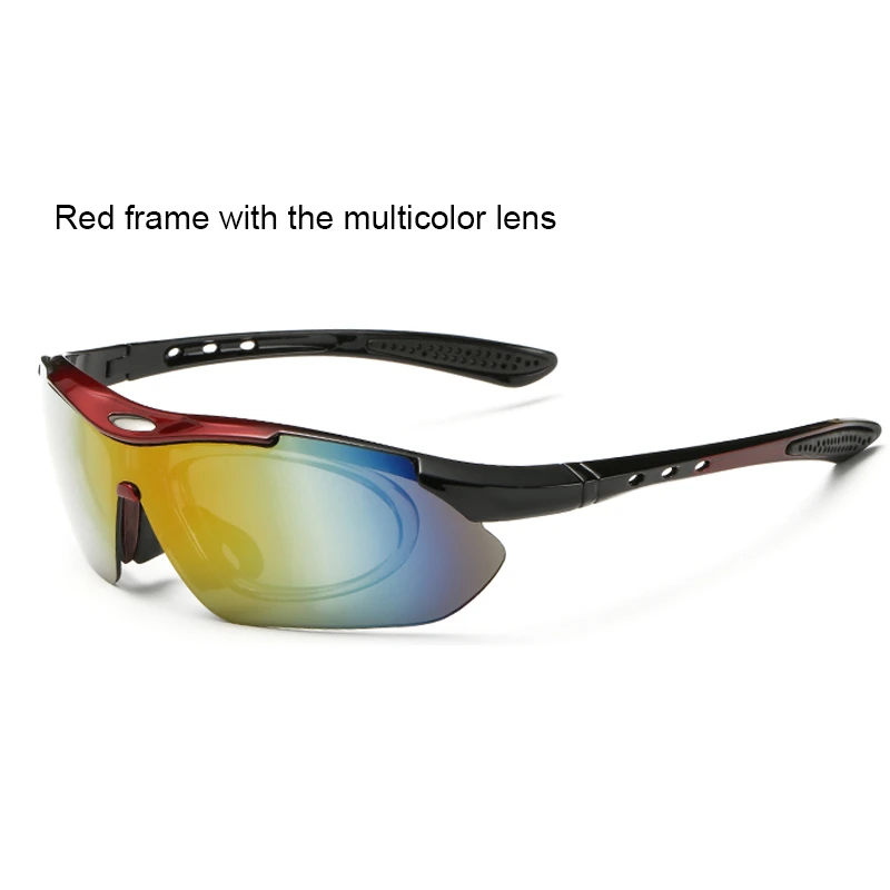 Polarized Cycling Sunglasses Outdoor Sport Windproof eyewear Mountain Bike Motorcycle Sun glass accessories 1 frame 5 lens/lot