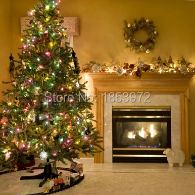 

10X10ft photography background for Christmas vinyl computer printing backdrops Christmas fireplace photography backgrounds ST120