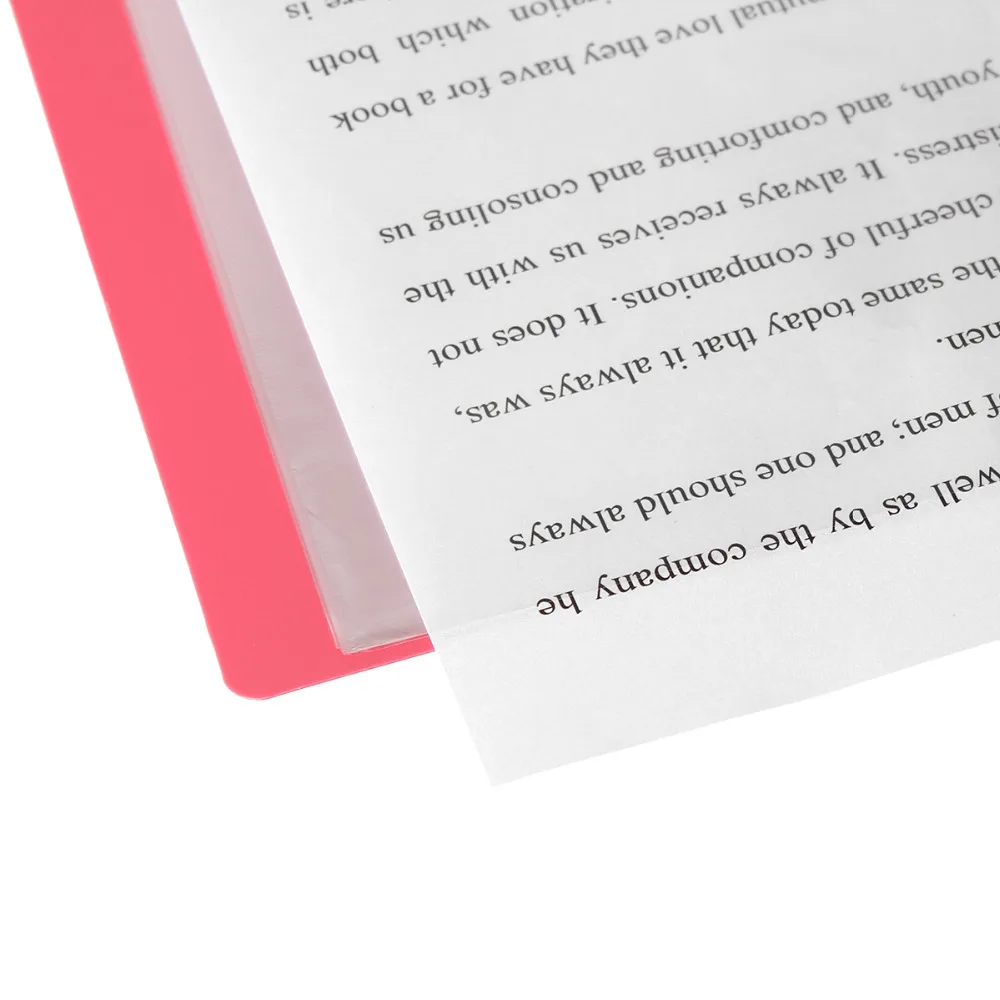 Креативный ПВХ пустая книга A4 Папка с файлами 30 карман презентации документ прямоугольник светло-желтый фиолетовый Цвета, 1 предмет