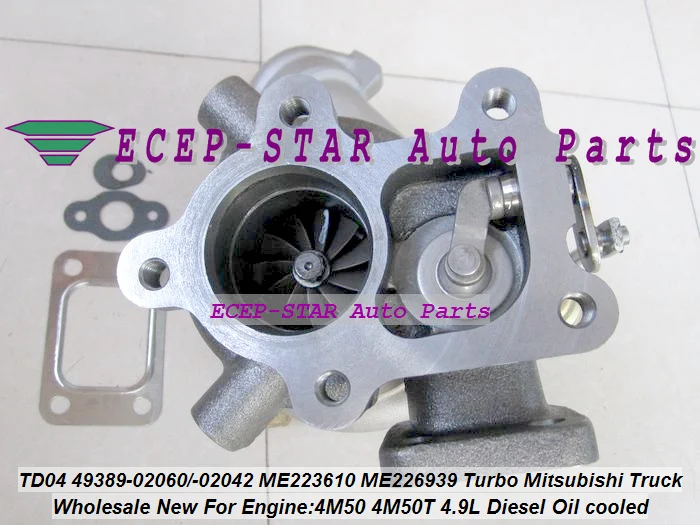 TD04 TD04-4 49389-02060 49389-02042 ME223610 ME226939 Turbo For Mitsubishi Truck 4M50 4M50T 4.9L Diesel Oil cooled (5)