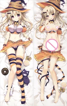

MMF hot anime character sexy girl Halloween Witch pillow cover Anime body Pillowcase