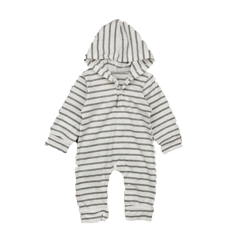 

Pudcoco Newborn Baby Infant Boy Girl Romper Hooded Jumpsuit Romper Outfits Clothes