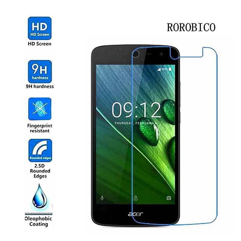 ROROBICO Tempered Glass For Acer Liquid Zest Z525 Z528 Z520 Z330 Z6 Screen Protector Film Scratch Proof CASE |