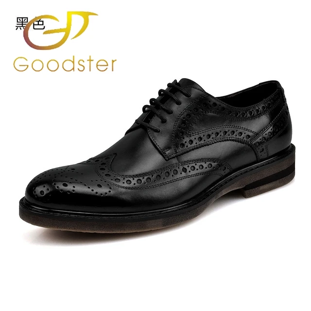 Goodster Italian Men Shoes Leather Flats Office Black Goodster Italian Men Shoes Leather Flats Office Black Brown Genuinet Formal Dress