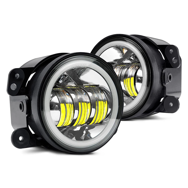 High Power 30w led 4 inch White Round fog lights lens Projector 4" Fog