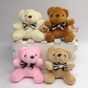 

Bulk 40pcs x 2.8inch(7cm) Plush Teddy Bears Small Tiny Miniature Doll House Craft Sitting Bear With Bow