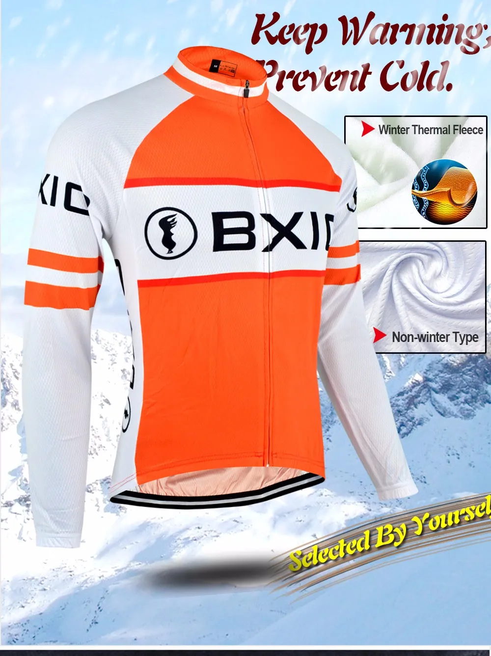 BXIO зимний термальный флис Велоспорт Джерси наборы с длинным рукавом велосипед одежда Equipacion Велоспорт велосипед одежда топ скорость BX-0109O-014