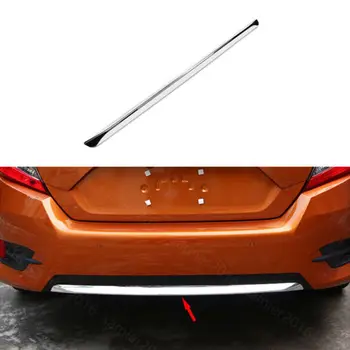 

CHROME FIT FOR HONDA CIVIC 16-2017 REAR TRUNK TAILGATE BUMPER TRIM COVER MOLDING