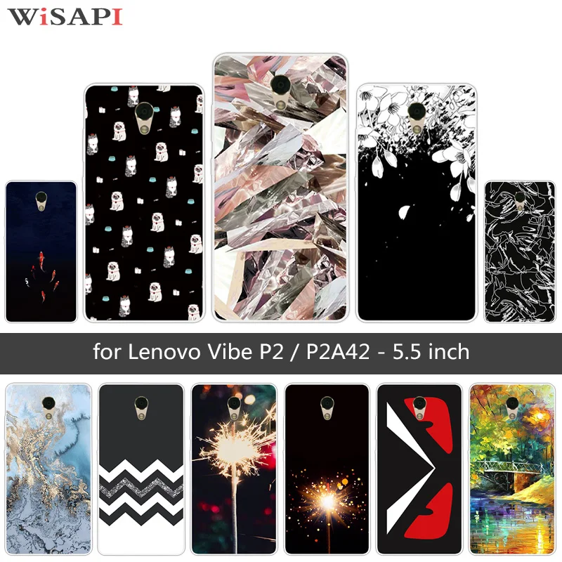 5 дюймов для Lenovo P2 чехол задняя крышка Fundas Ультратонкий силиконовый Vibe P2C72 мягкий