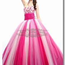 Розово-Красные и Белые Бальные платья Красивая