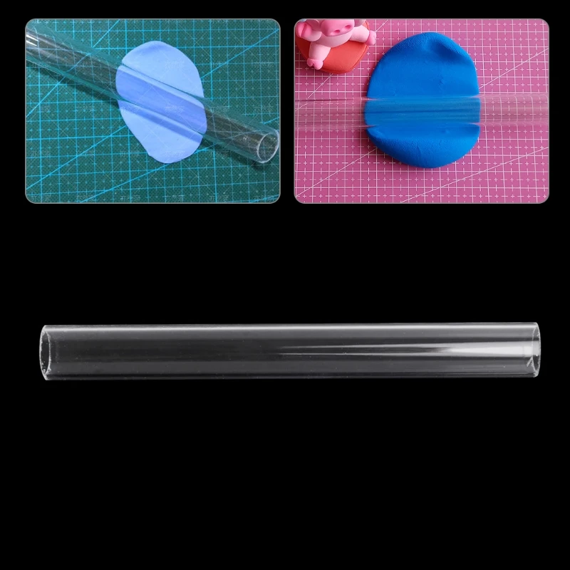 

Pottery Clay Roller Sculpture Acrylic Clay Roller PC Pressure Mud Bar DIY Clay Solid Acrylic Bar Color Soft Clay Rolling Tools