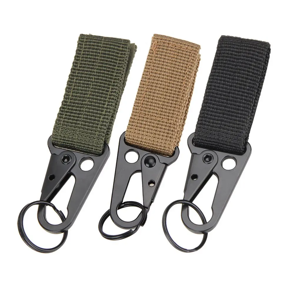 

Tactical Carabiner Backpack Hooks Olecranon Molle Hook Survival Gear EDC Military Outdoor Camping Nylon Keychain Clasp