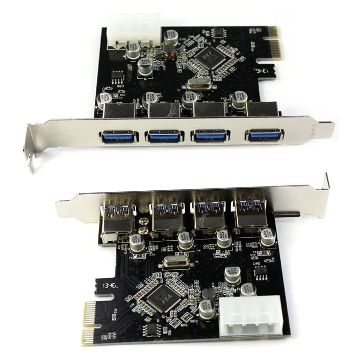 4 Port USB 3.0 To PCI E Card Express Expansion Card Adapter USB