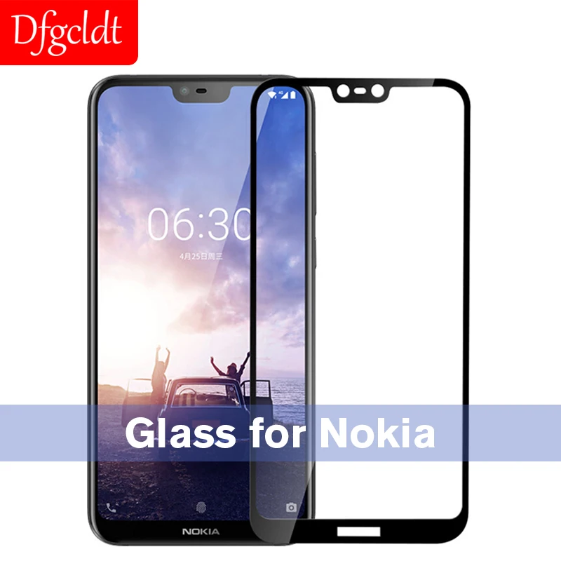 

HD 9H Full Cover Protective Tempered Glass for Nokia 8 5 6 2018 X7 X6 X5 Screen Protector for Nokia 8.1 3.1 7.1 2.1 6.1 5.1 Plus
