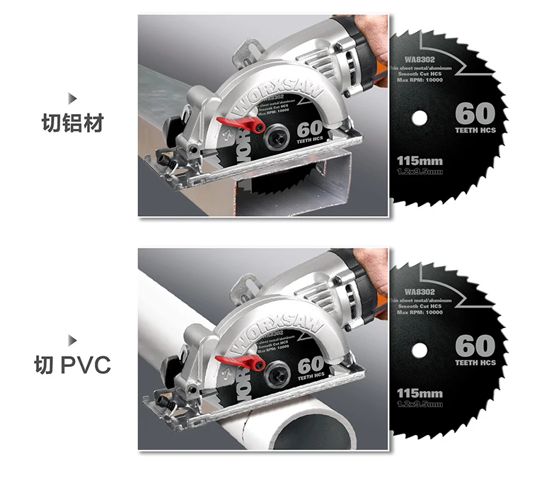 Новое поступление WORX компактный Циркулярная Пила модель WX429L ручка