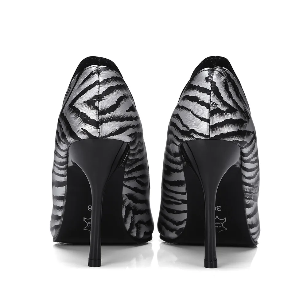 2018 Profonde Femmes Mode 33 Peu Pompes Talons Léopard Morazora Chaussures Haute Élégant De argent Taille Or Printemps Confortable Nouvelles Été Pointu Bout 43 F4Pqd