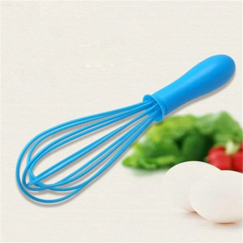 Creative Manual Egg Beater blue silicone egg beater food grade silicone