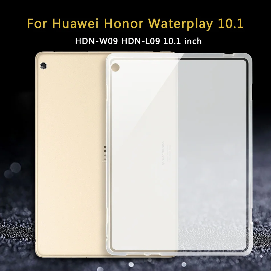 Силиконовый чехол для huawei MediaPad медиа T3 10 8 7 T1 T2 Pro X2 Honor планшет 2/5 Waterplay tab для игровой площадки 8,0 9,6 10,1 HDN-W09 - Цвет: honor10.1