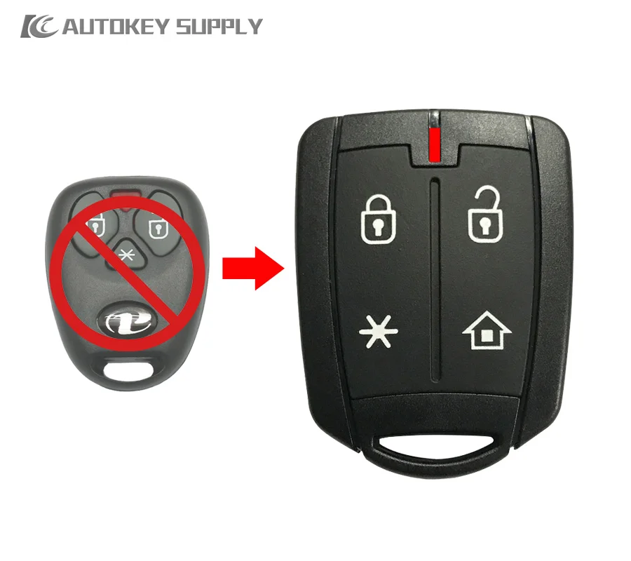 Автомобильный Стайлинг 4 кнопки Chave Canivete PX42 + Placa чип Positron красный свет (PX32) для