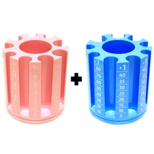 

2PCS Coin-Pen Holder CPH Desktop Organizing Device Australian Coin Holder Office Desk Stationeries Storage Box Blue Pink