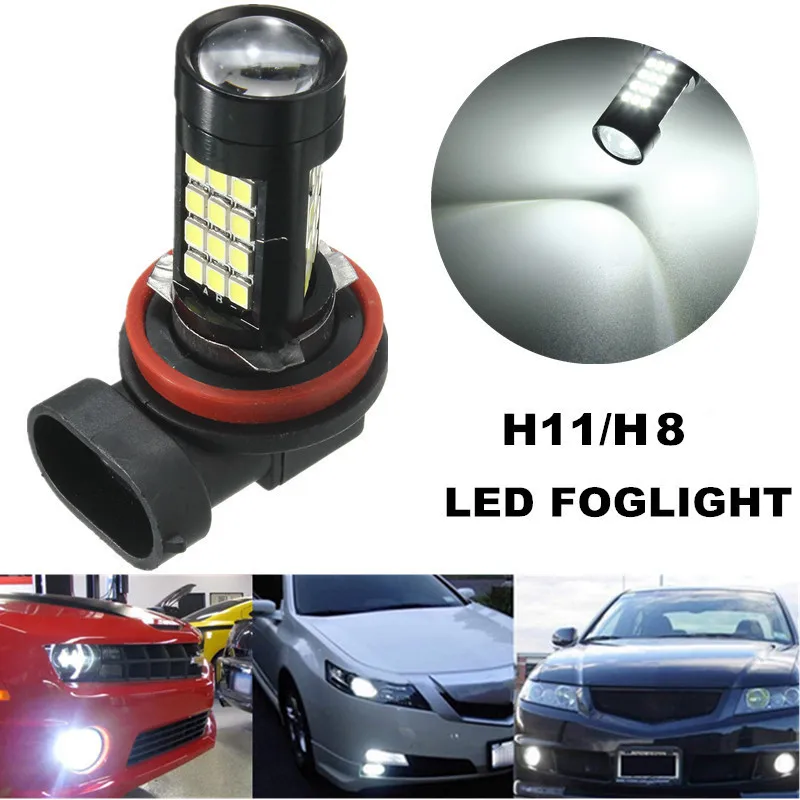 2 шт. H11/H8 42 SMD LED Белый Samsung 2835 Canbus без ошибок противотуманная фара 6500K F-Best |