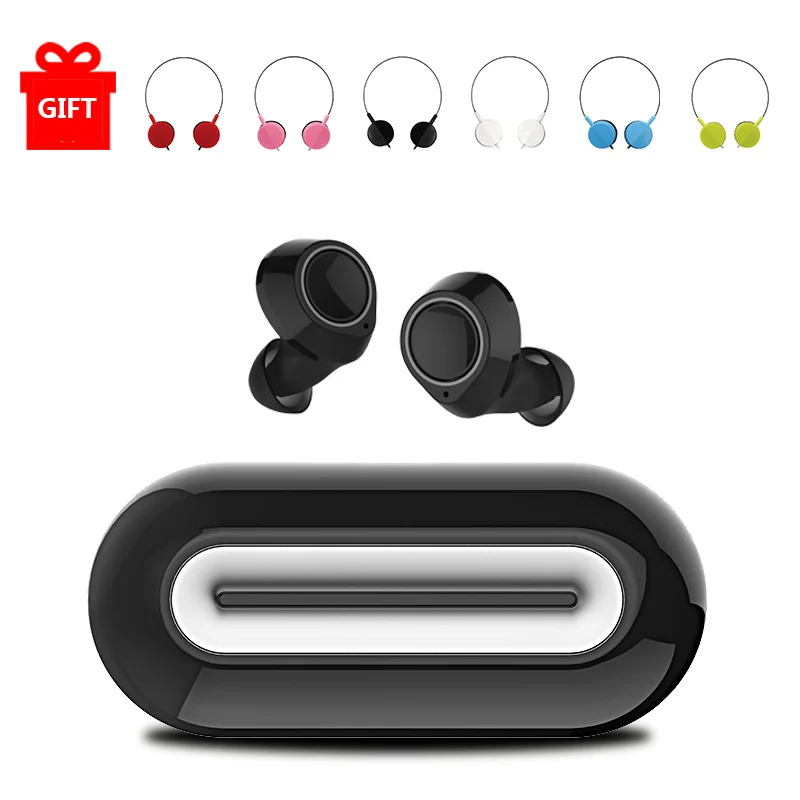 

TiYiViRi wireless Bluetooth Earphone 5.0 TWS in-Ear Earbuds IPX 3D Stereo Sound Sport Earpiece with charging box with microphone