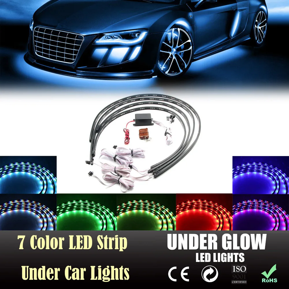 2019 LED Strip Under Car Tube Under Glow Under Body System Neon Lights