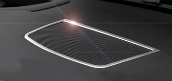 

Car Styling 1pcs Stainless Steel Silver Interior Dashboard Center Console Speaker Cover Trim For BMW X6 E71 2009-2014