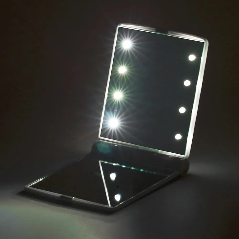 Portable 8 LED Makeup Mirror Lights Low Power Comsumption Women Facial
