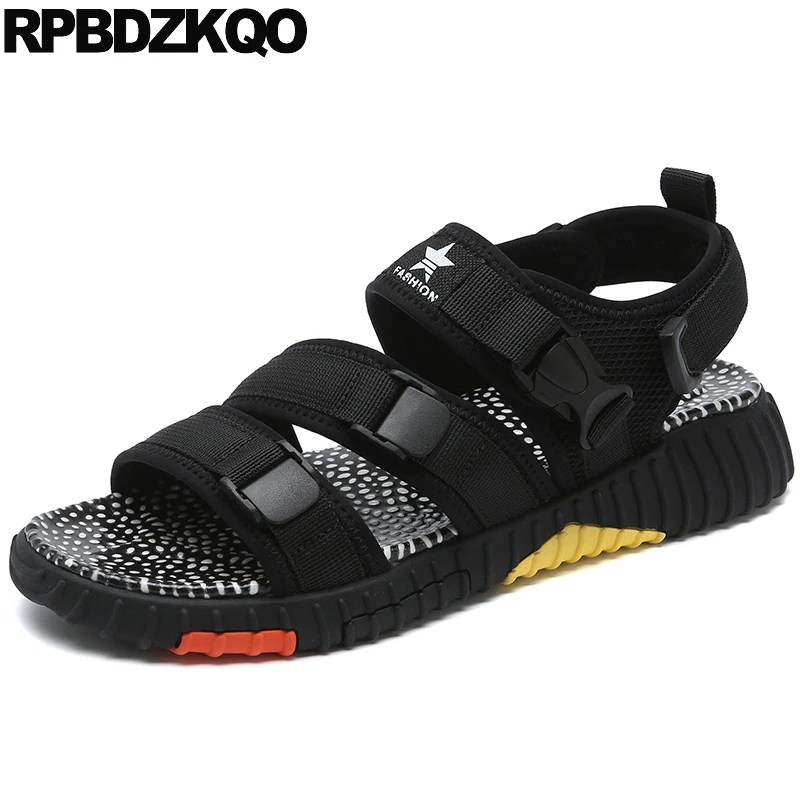 

famous brand men gladiator sandals summer mesh water outdoor runway sport black roman sneakers shoes waterproof native casual