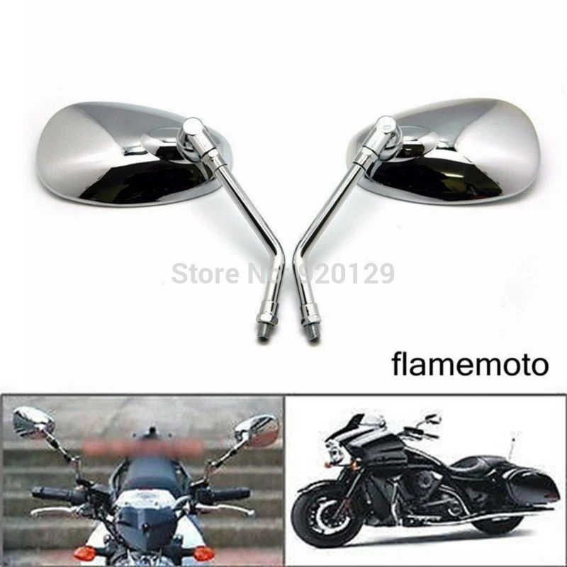 クロームオートバイミラー 10 ミリメートル糸側 Harley クルーザーチョッパーボミラーモトユニバーサル未定義 Motorcycle Mirrors Chrome Motorcycle Mirrors Suzukimirrored Motorcycle Goggles Aliexpress