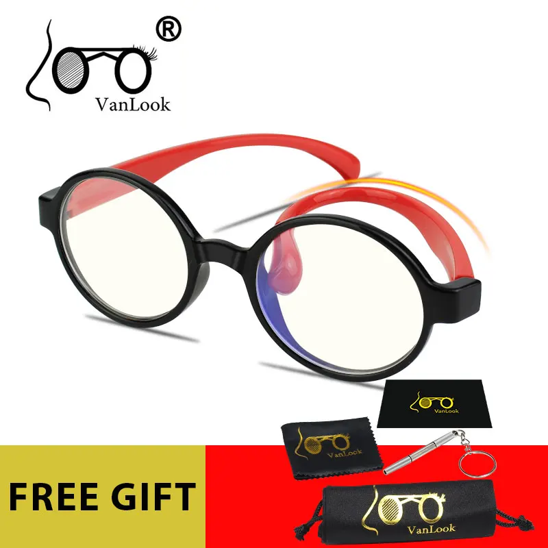 Круглые детские очки Vanlook с защитой от синего света для компьютерных игр