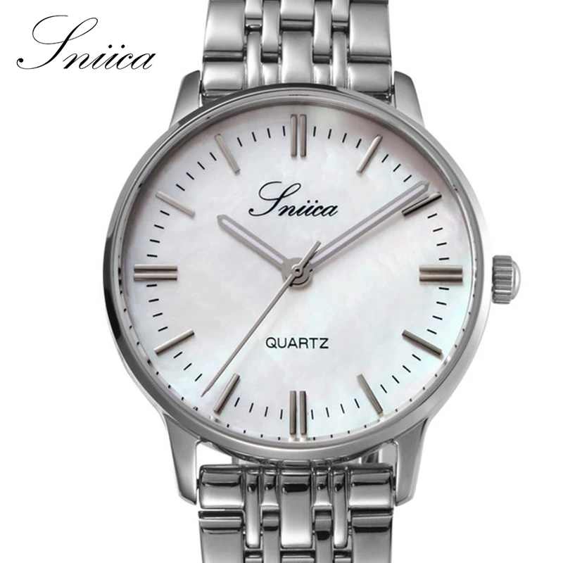 

SNIICA Women watches Swiss movement 316L steel Wristwatch Round Dial Waterproof Dress Quartz watch relogio feminino SN1063