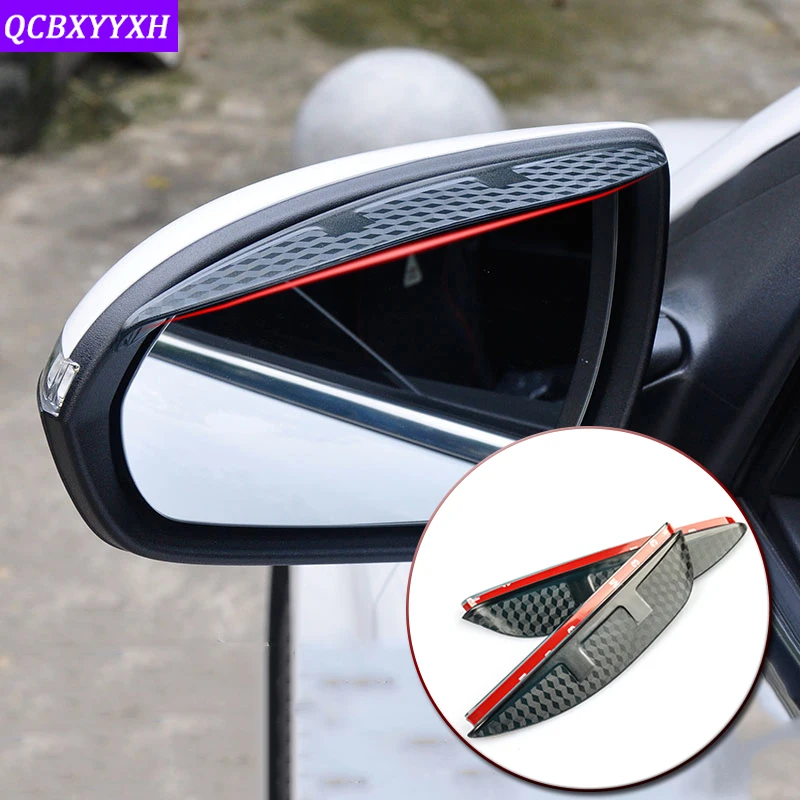 

Car-styling Fit For Renault Kadjar Captur Koleos Fluence 2010-2019 Car Rearview Mirror Eyebrow Rain Gear Shield Anti-rain Cover