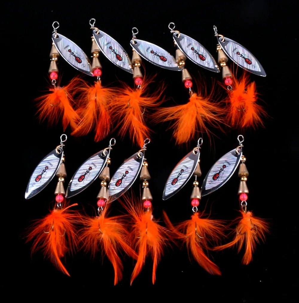 80PCS spinner bait fishing bait bass baits 6g Spinner Baits Fishing