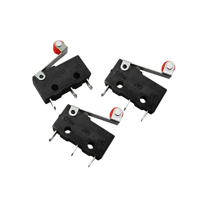 

5pcs/lot New Micro Roller Lever Arm Normally Open Close Limit Switch KW12-3