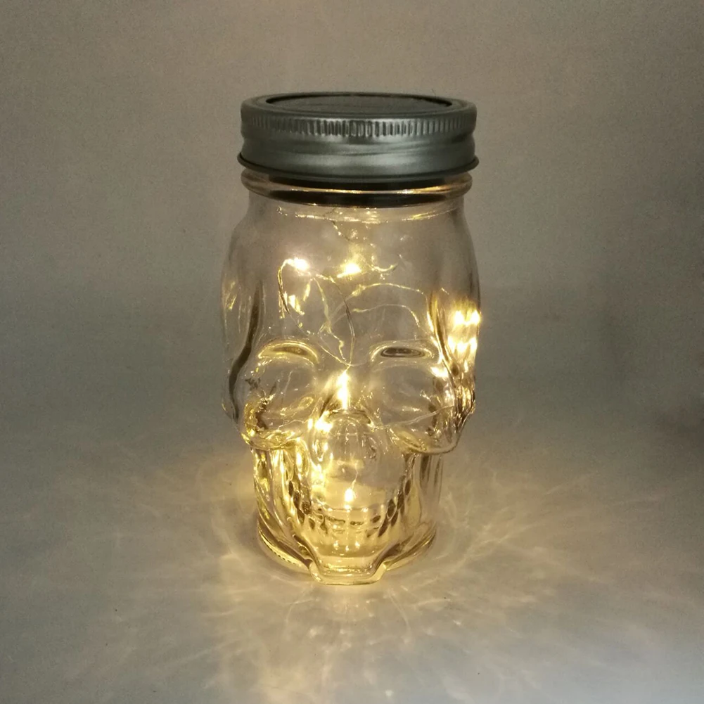 10/20LED солнечные крышки вставить свет шнура декор сада лампы для Mason Jar