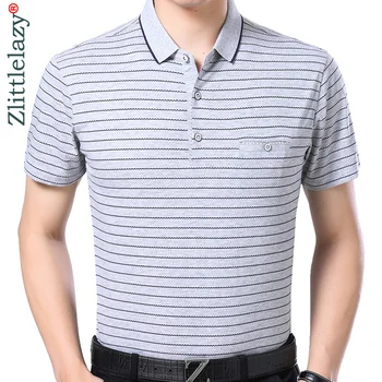

2019 brand casual summer striped short sleeve polo shirt men poloshirt jersey pocket mens polos tee shirts dress fashions 32553