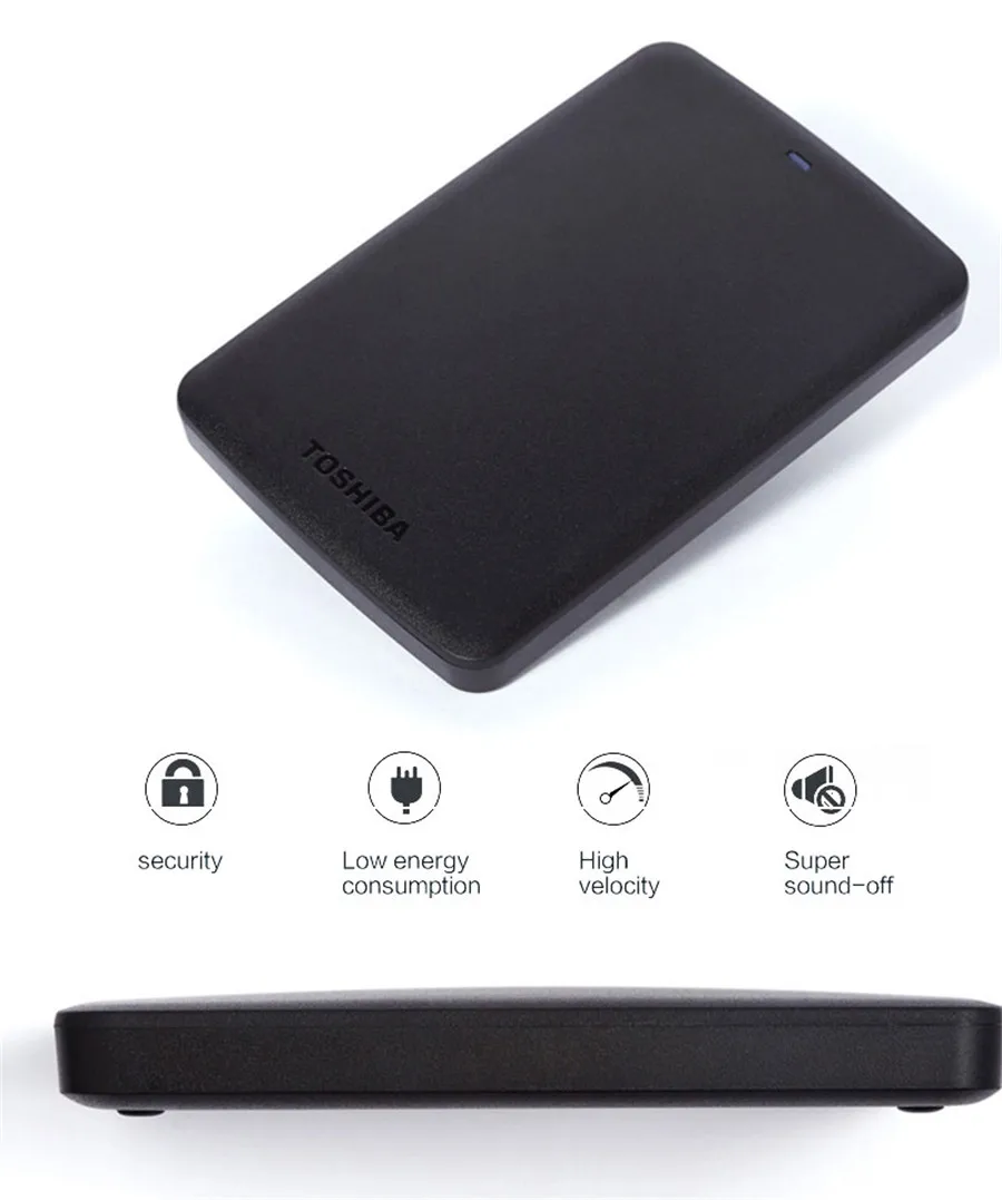 Toshiba 1TB External Mobile HDD 500GB 2.5" USB 3.0 5400RPM External Hard Drive 1TB Portable Hard Disk Drive for Laptop