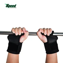 Горячая Распродажа, Регулируемый Фитнес-ремешок для поддержки запястья, крючки для тяжелой атлетики, спортивные тренировочные Захваты в тренажерном зале, ремни, поддерживающие перчатки