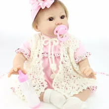 Дизайн 20 дюймов новорожденная кукла ручной работы мохер живая кукла ткань тело Игрушки для девочек
