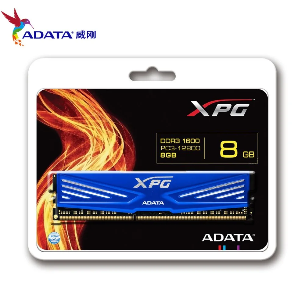 ADATA Новинка XPG V1 RAM 8G 2133MHz PC3 17000 модули памяти Настольный ПК Память DDR3 8GB 1600MHz (PC3 12800)