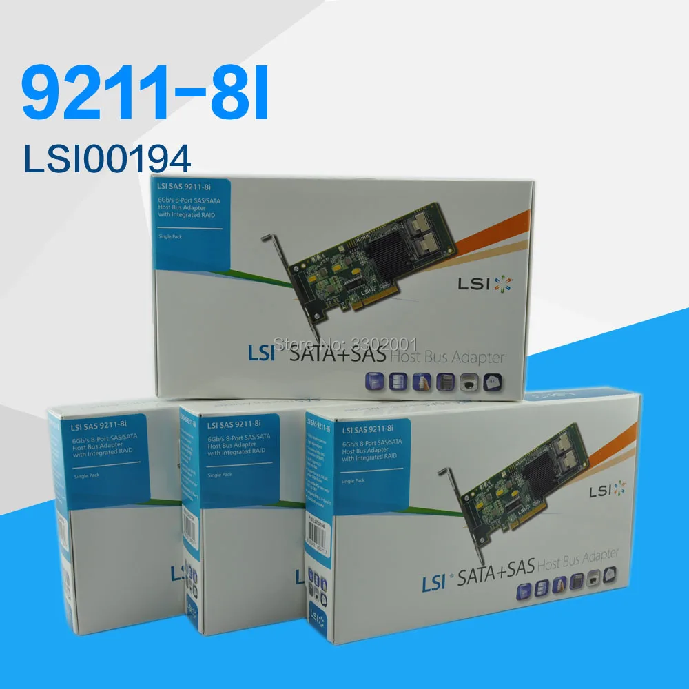 

FANMI SAS 9211-8I LSI00194 RAID0.1.1E.10 HBA SATA SFF8087 6Gb PCI-E 2.0 x8 Controller Card, SAS Cable not included