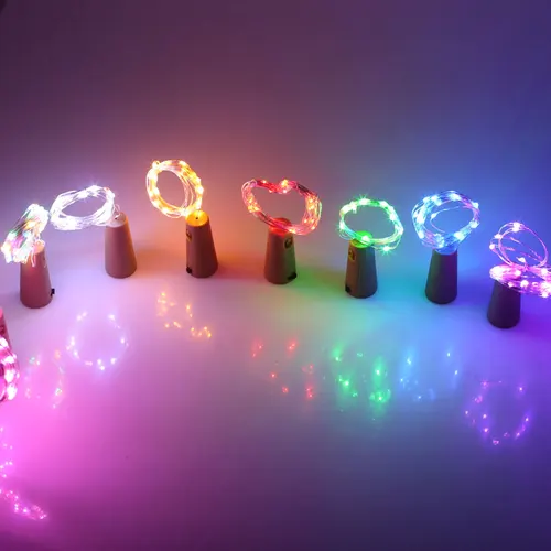 LED 코르크 모양 병 마개 라이트, 유리 와인 LED 구리 와이어 스트링 조명, 크리스마스 조명, 파티 웨딩, 1m, 10LED 4