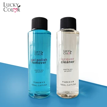 

Lucky Color Gel Soak Off Remover Liquid Non-Acetone For UV Nail Polish Or LED Gel Varnish Cleaner Water Degreaser 1 Bottle 100ML