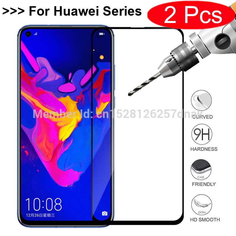 Full Cover Case For Huawei Honor 8A 8S 8X 7C 7A Pro 10i 10 20 Tempered Glass P30 Lite Y5 Y6 Y7 2019 Screen Protector |