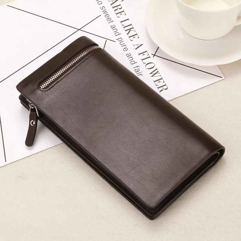 

New Men's Wallet 3 fold wallet Multi-card bit wallets Clutch Coin pocket zipper men purse Casual luxury portfolio Phone bags