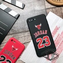 

Sports Air Jordan 23 Chicago Bulls phone cover case for iphone X XS MAX XR 10 8 7 6 6S plus 5 5s se Silicone Cases Capa Coque