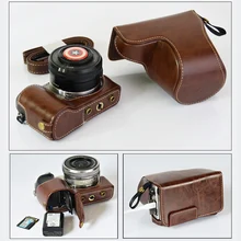 Высококачественная сумка для камеры из искусственной кожи чехол для sony ILCE-5000 A5000 A5100 a 5100 with16-50mm крышка объектива+ нижняя часть батареи