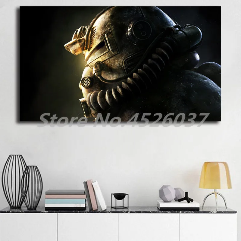 Fallout 76 Power Armor настенные художественные плакаты печатные картины для офиса